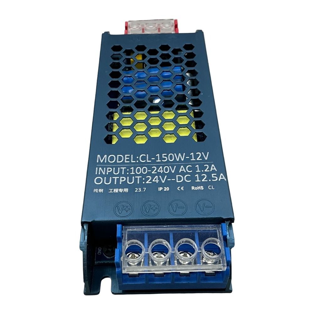 CL-150W-12V AC to DC Switching Power Supply 24V 12.5A LED Driver Blue IP20 - Picture 4 of 4